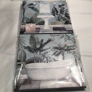Set of 2 Bathroom Wall Art Canvases